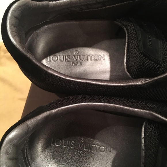 Louis Vuitton Black Suede-trimmed Mesh Initiales - Picture 6 of 9